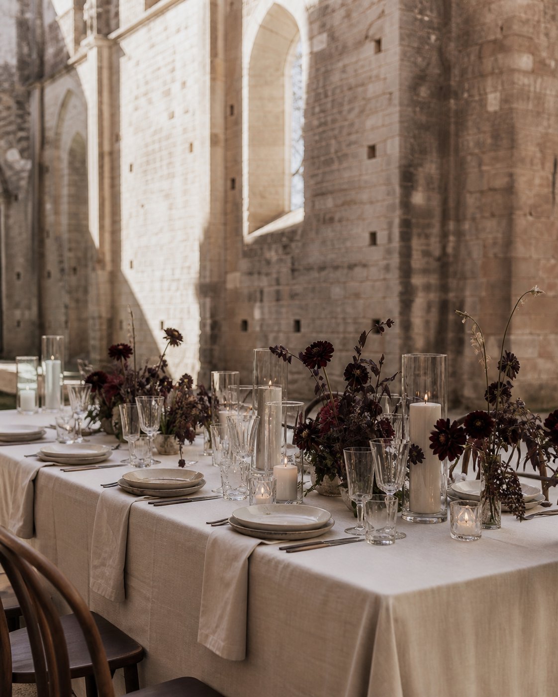 Aurelia Morning dinner table at the venue